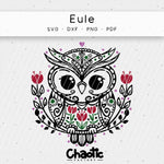 Plotterdatei Eule - Sewando