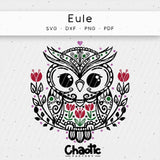 Plotterdatei Eule - Sewando