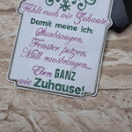 Hausordnung Schild ITH 4 Größen 13x18, 15x20, 20x28, 24x33 Stickdatei - Sewando