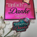Einfach mal Danke sagen ITH Geldgeschenk 10x10 13x18 Stickdatei - Sewando