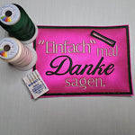 Einfach mal Danke sagen ITH Geldgeschenk 10x10 13x18 Stickdatei - Sewando