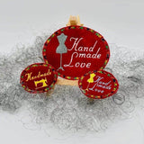 Stickdatei Labels Set 9 Designs in zwei Größen * Alle in 10x10 und kleiner * Handmade - Sewando