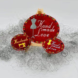 Stickdatei Labels Set 9 Designs in zwei Größen * Alle in 10x10 und kleiner * Handmade - Sewando
