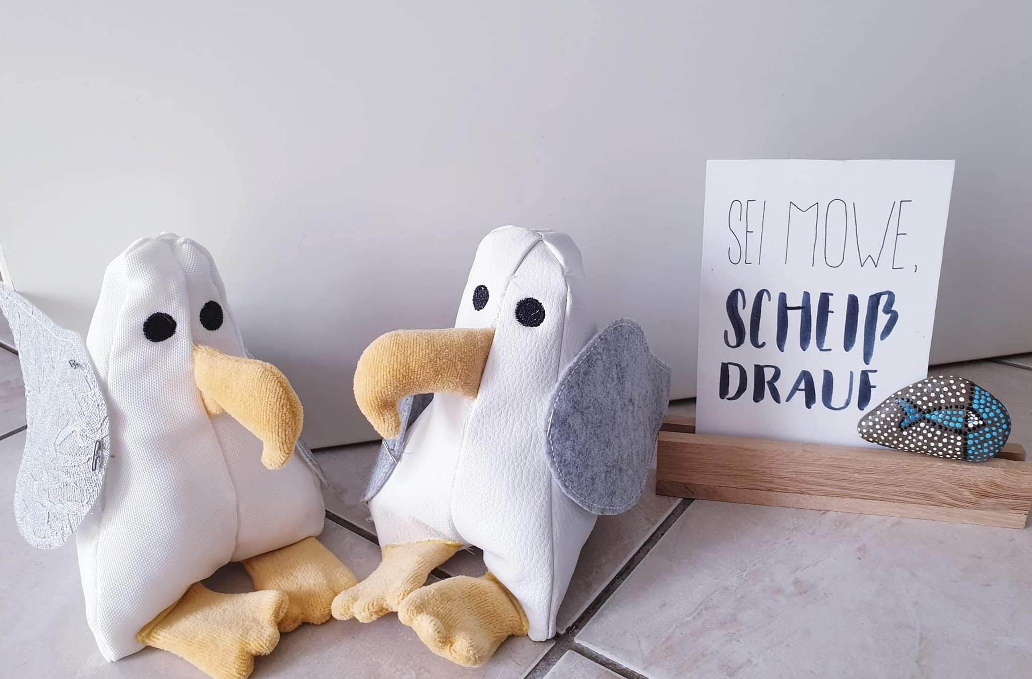 3D Möwe 13x18 Stickdatei ITH - Sewando