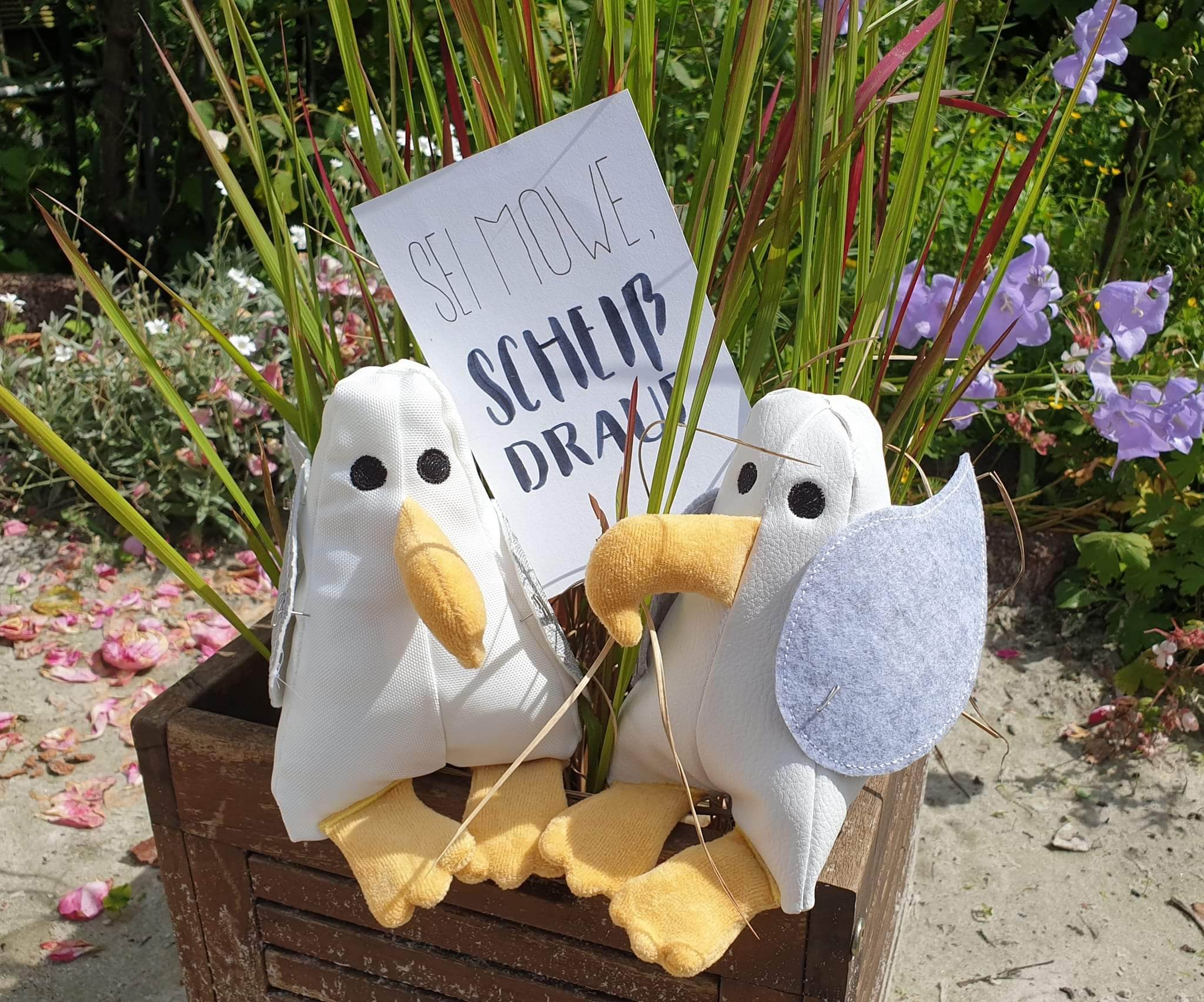 3D Möwe 13x18 Stickdatei ITH - Sewando