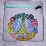 Peace Zeichen Anhänger Motiv für Effektfolien geeignet 6 Größen Stickdatei - Sewando