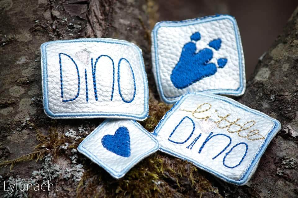 Stickdatei Little Dinos - Rahmen 13x18 - Sewando