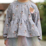 RUFFLE SWEATER LINA 80-164 - Sewando