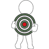 Stickdatei - Dart (Untersetzer, Mugrug, Anhänger, Schild etc.) - Sewando