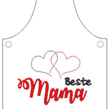 Stickdatei - Flaschenschürzen "Beste Mama" in 2 Größen