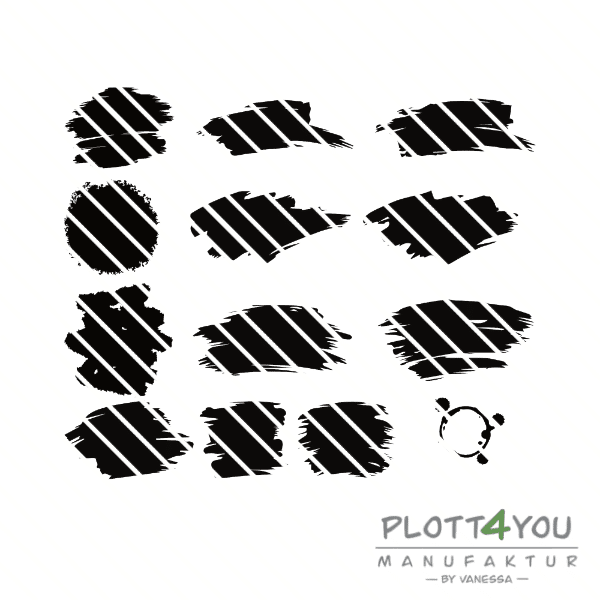 Flecken | SVG, DXF, PNG Plotterdatei, Laserdatei - Sewando