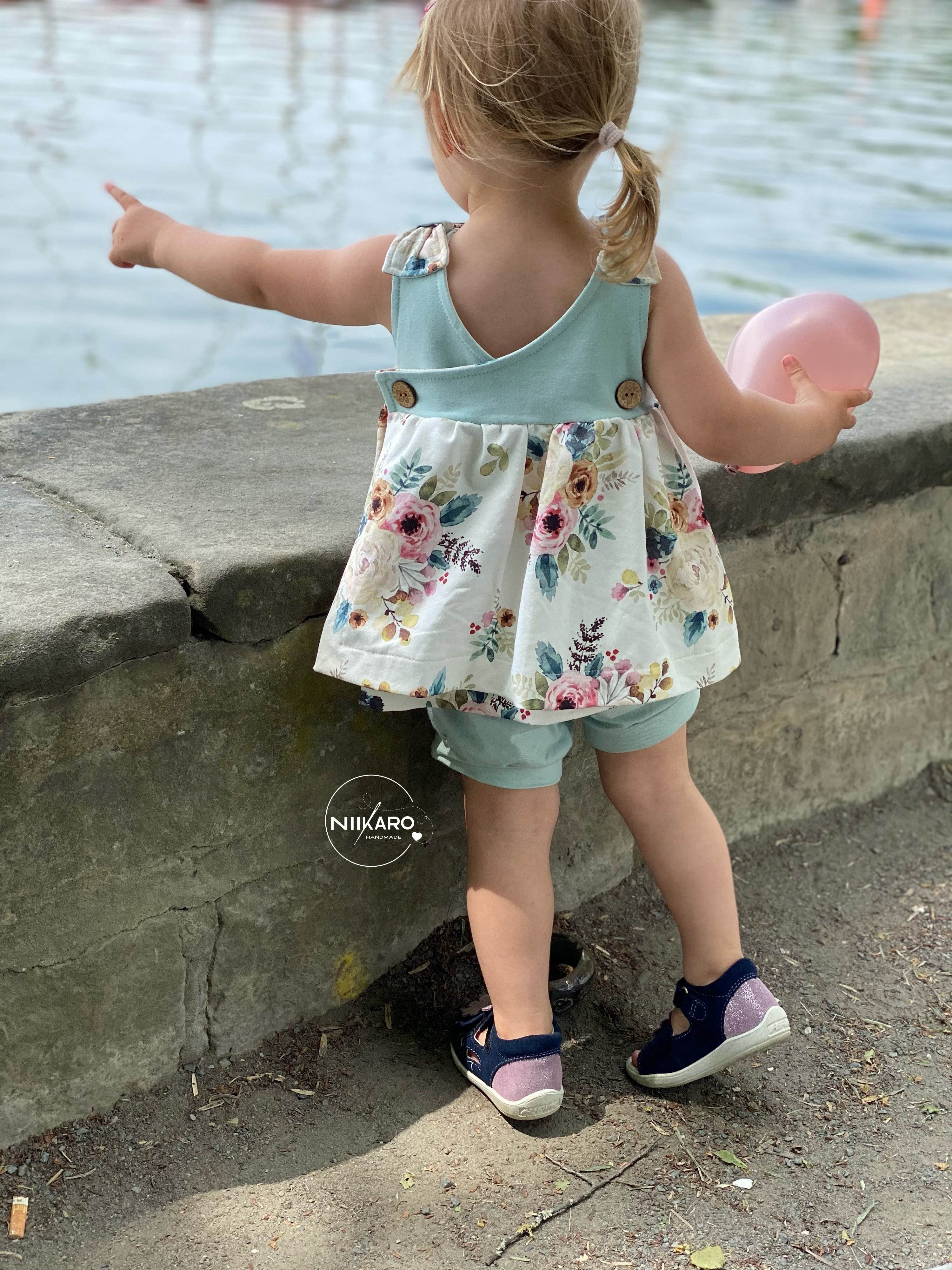 Schnittmuster Kleid Elisa Sommerkleid Stufenkleid Gr. 86-140 - Sewando