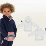 Schnittmuster Set Hoodie Hose FLY DADO PDF 2-in-1 Taschen