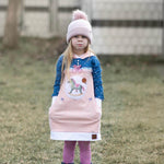 Schnittmuster Sweatkleid Milli inkl. Beamerdatei GR. 116-140 - Sewando