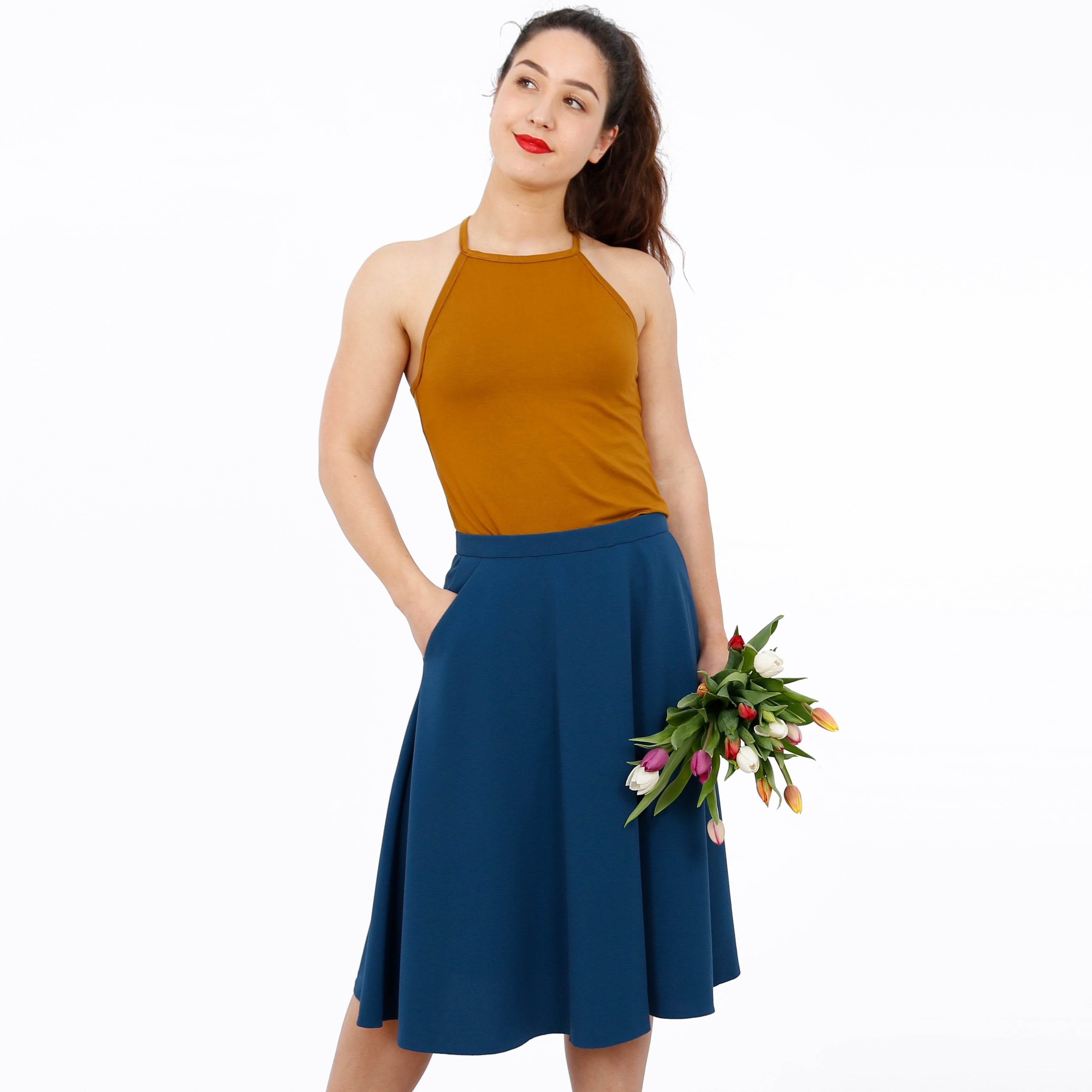 Halbtellerrock FRAU BELLA | Schnittmuster XS-XXL : - Sewando
