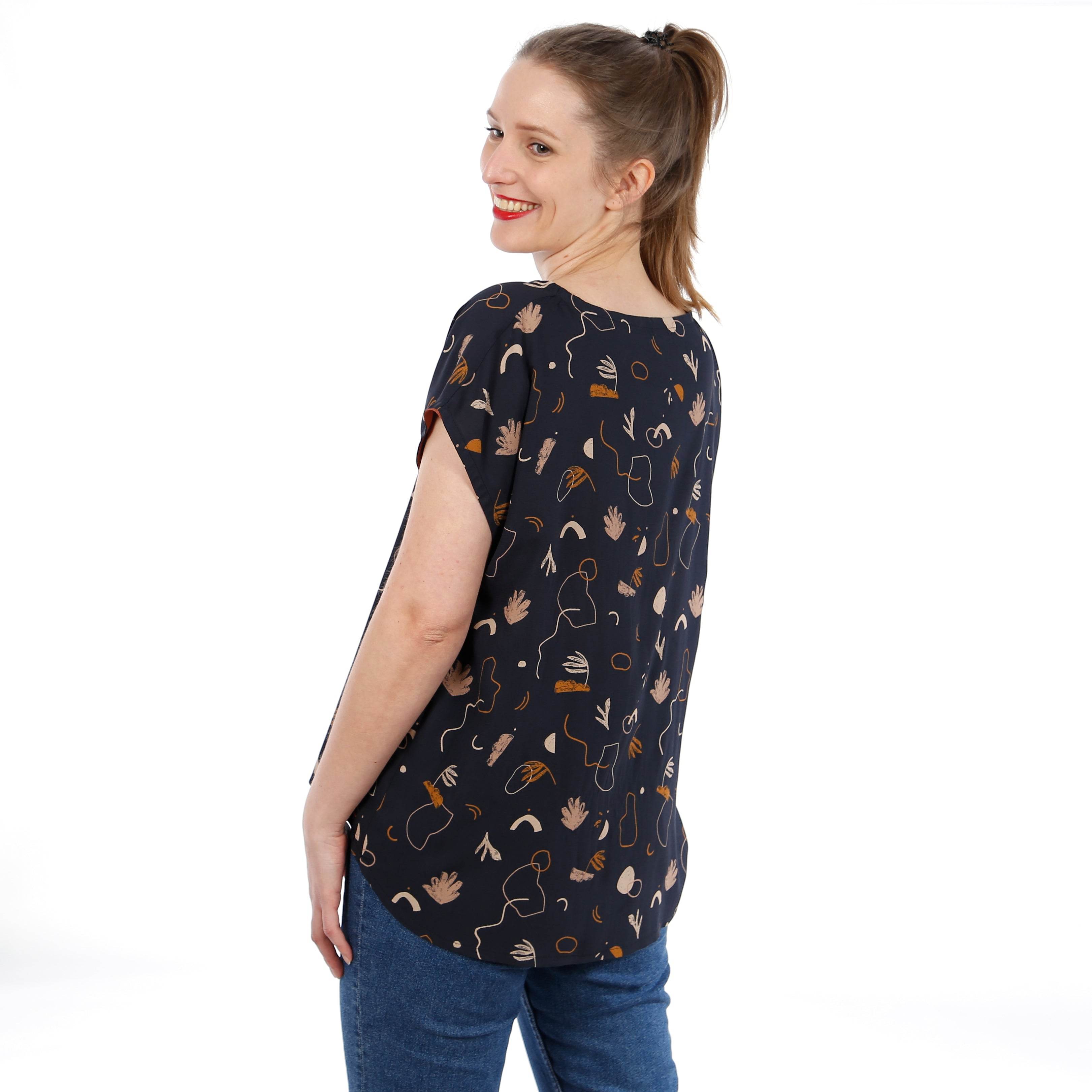 Blusenshirt FRAU LIAH | Schnittmuster Gr. XS-XL - Sewando