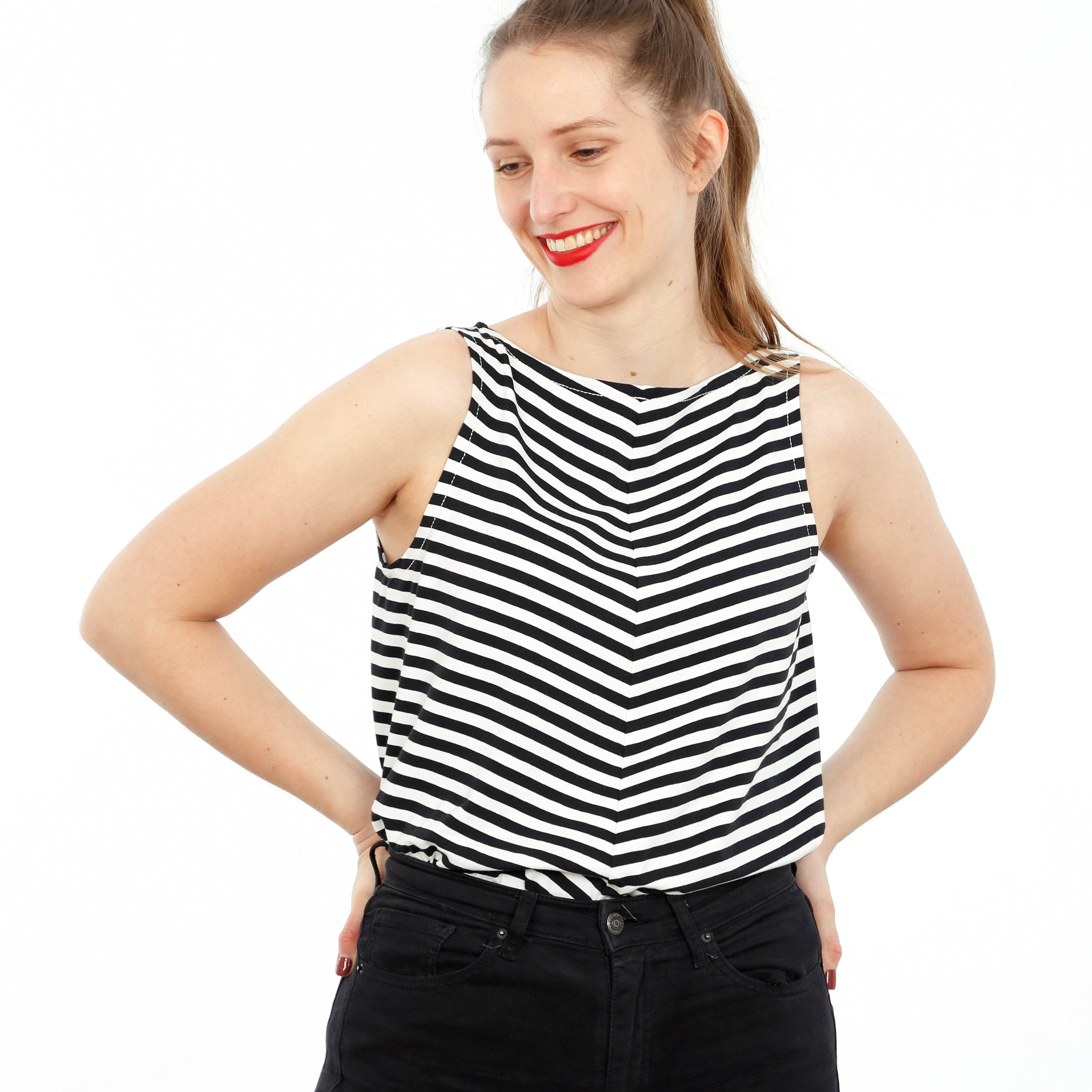 Top FRAU LIZZY | Schnittmuster Gr. XS-XL : - Sewando