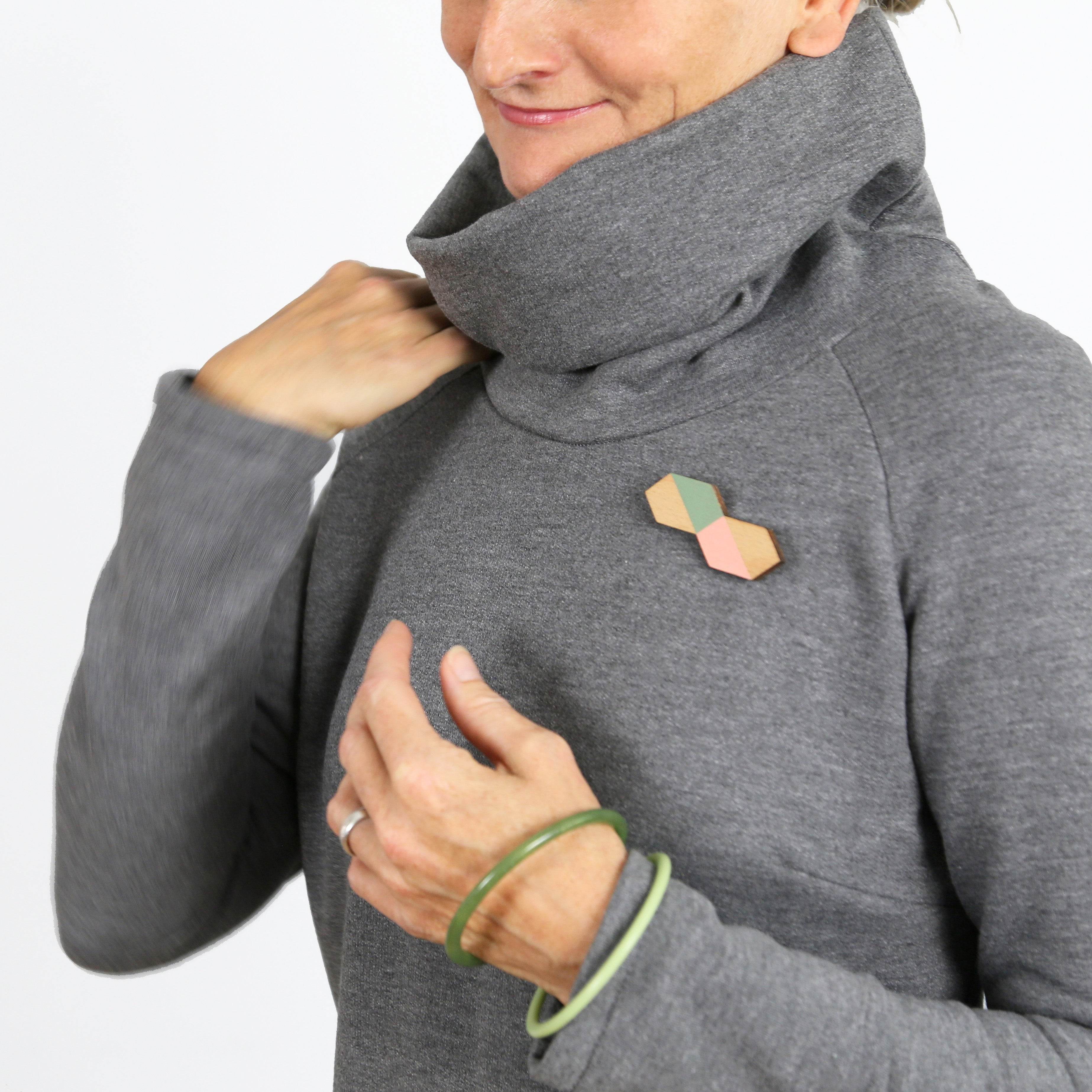 Rollkragenkleid FRAU POLLY | Schnittmuster Gr. XS – XXL - Sewando
