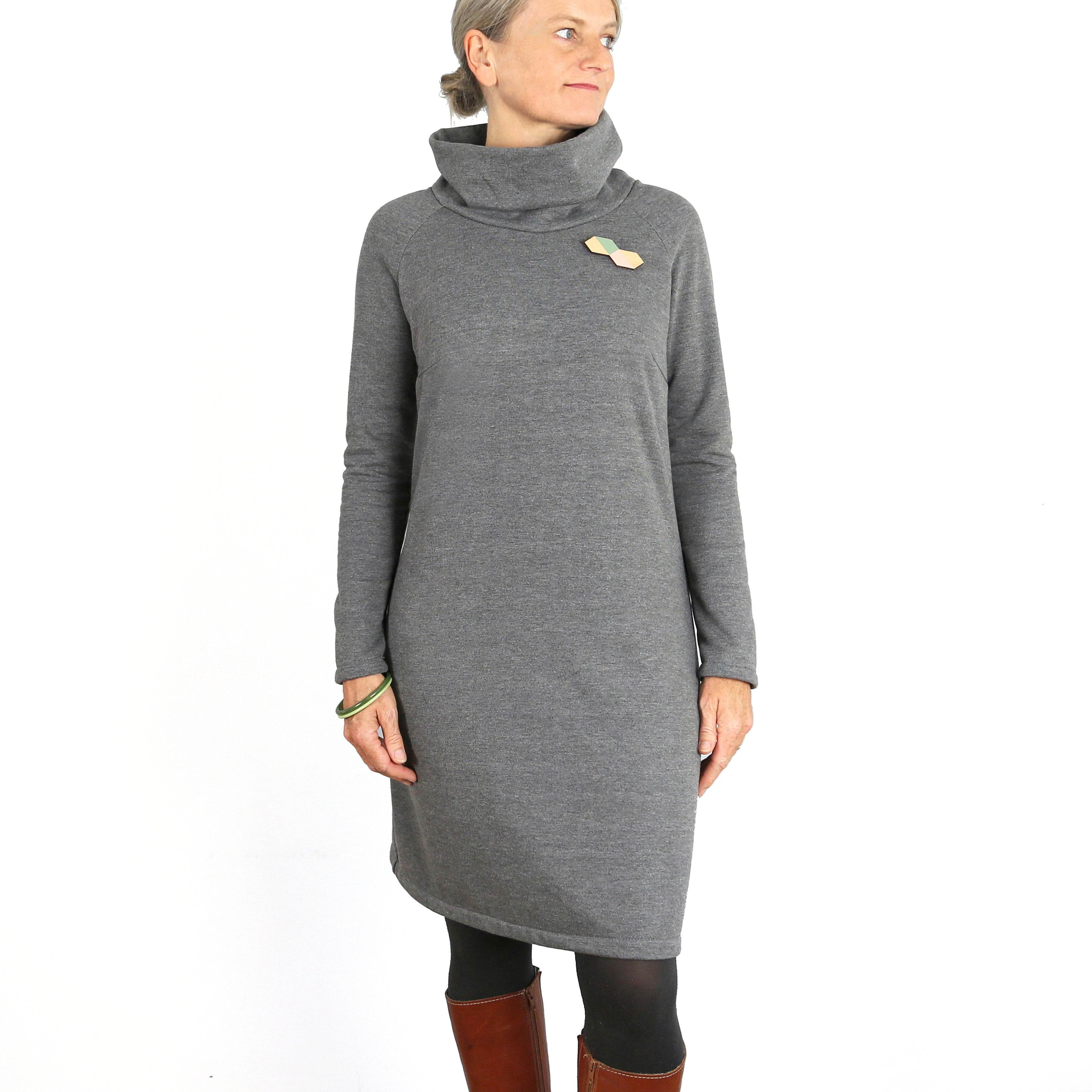 Rollkragenkleid FRAU POLLY | Schnittmuster Gr. XS – XXL - Sewando