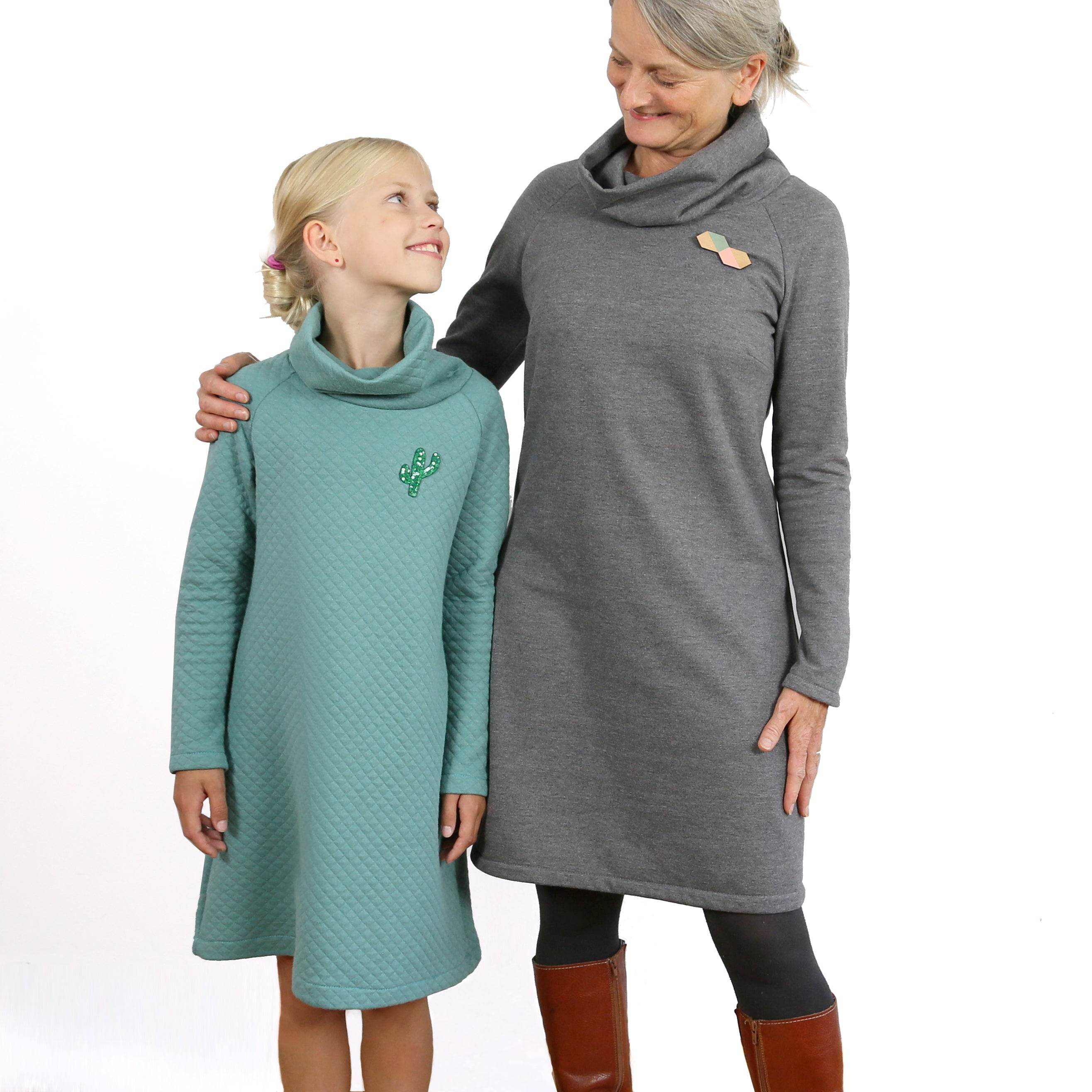 Rollkragenkleid FRAU POLLY | Schnittmuster Gr. XS – XXL - Sewando
