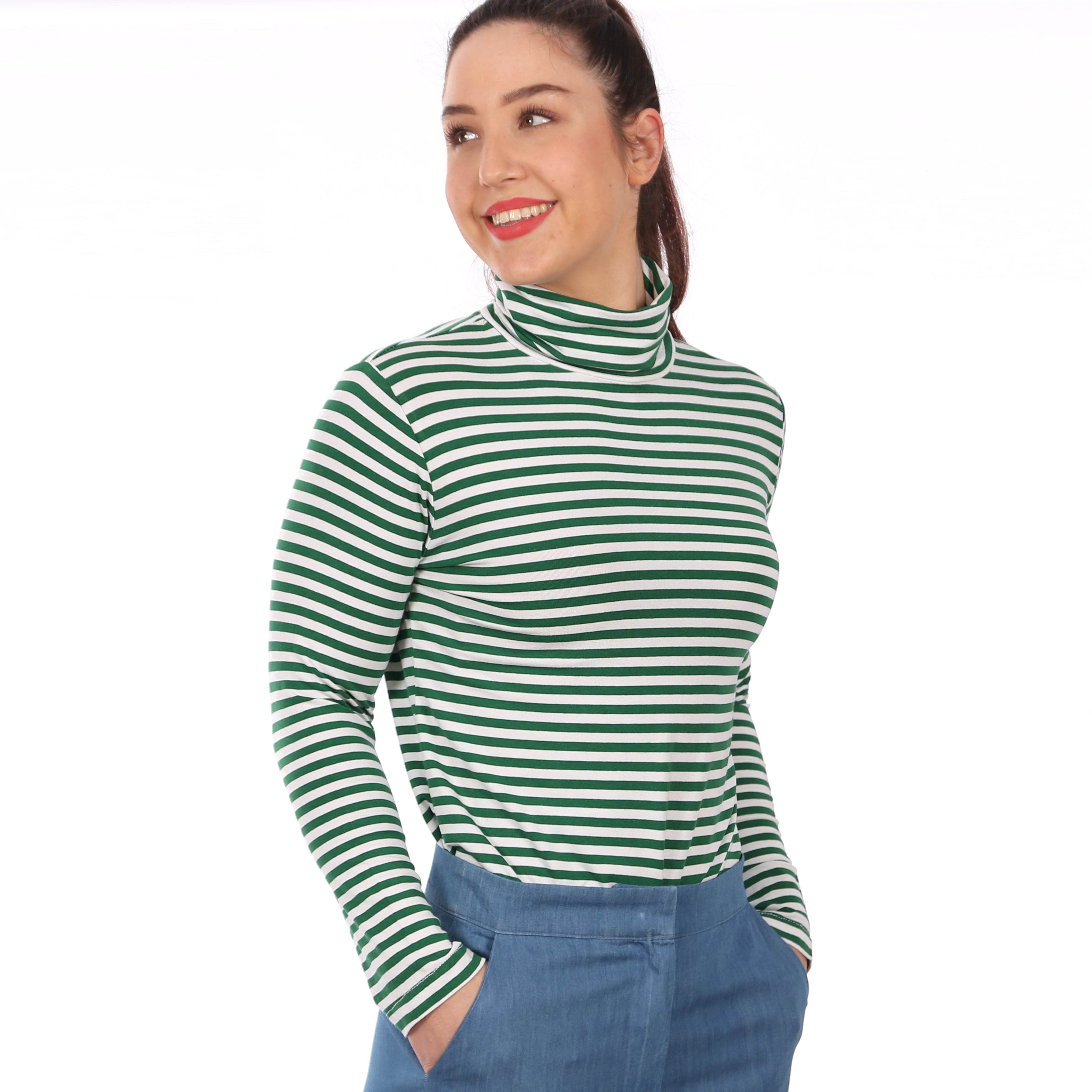 Rollkragenshirt FRAU ROMY | Schnittmuster Gr. XS – XXL - Sewando