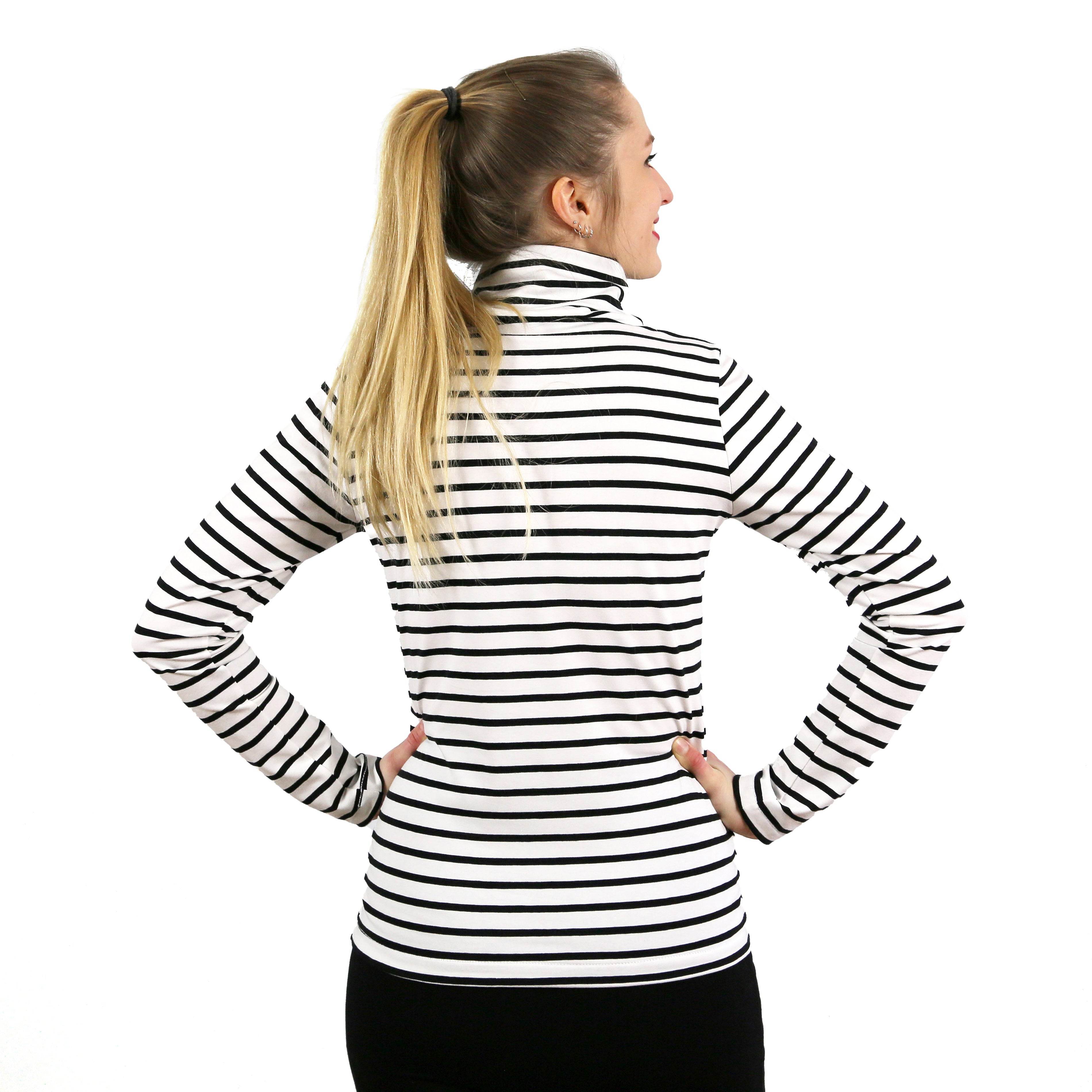 Rollkragenshirt FRAU ROMY | Schnittmuster Gr. XS – XXL - Sewando