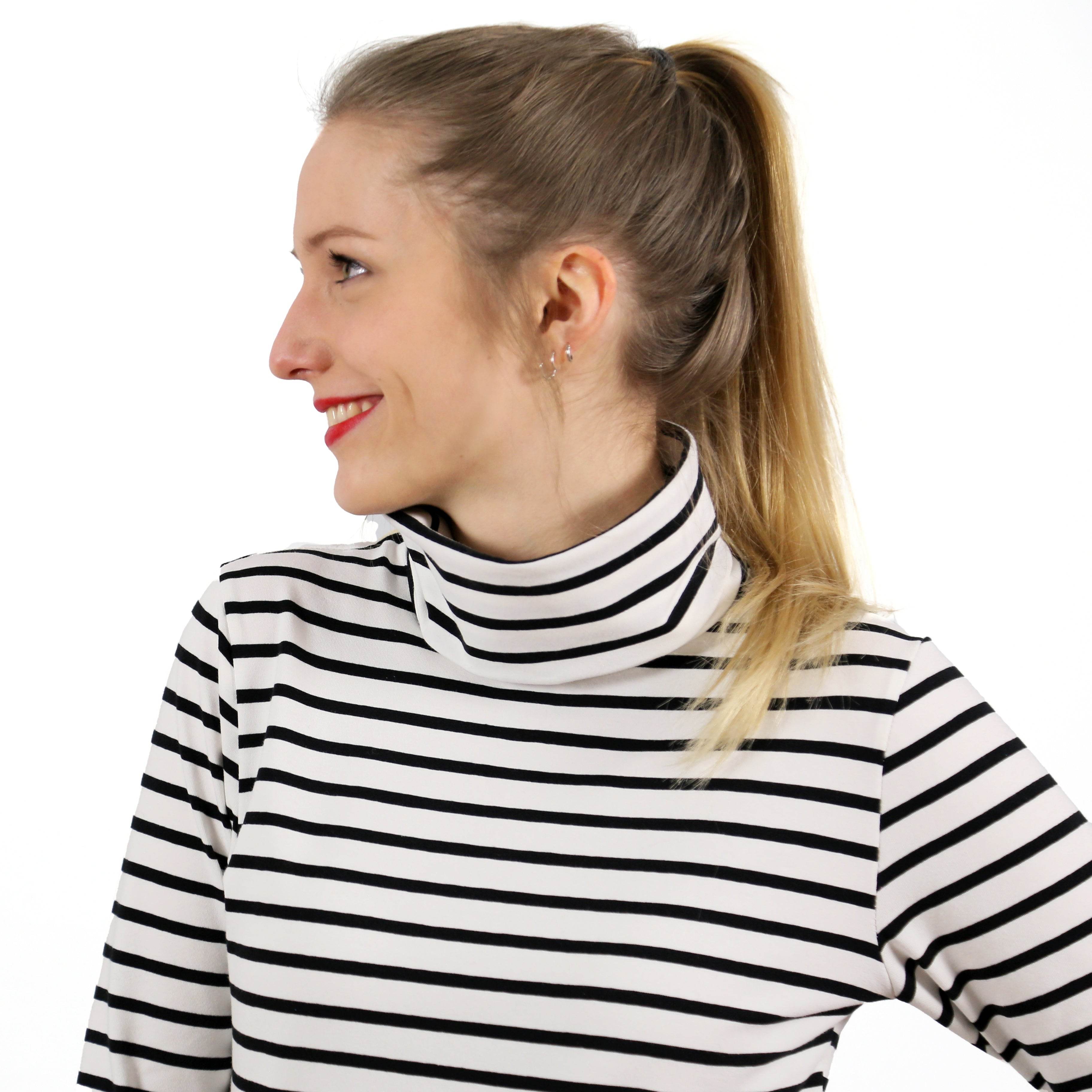Rollkragenshirt FRAU ROMY | Schnittmuster Gr. XS – XXL - Sewando