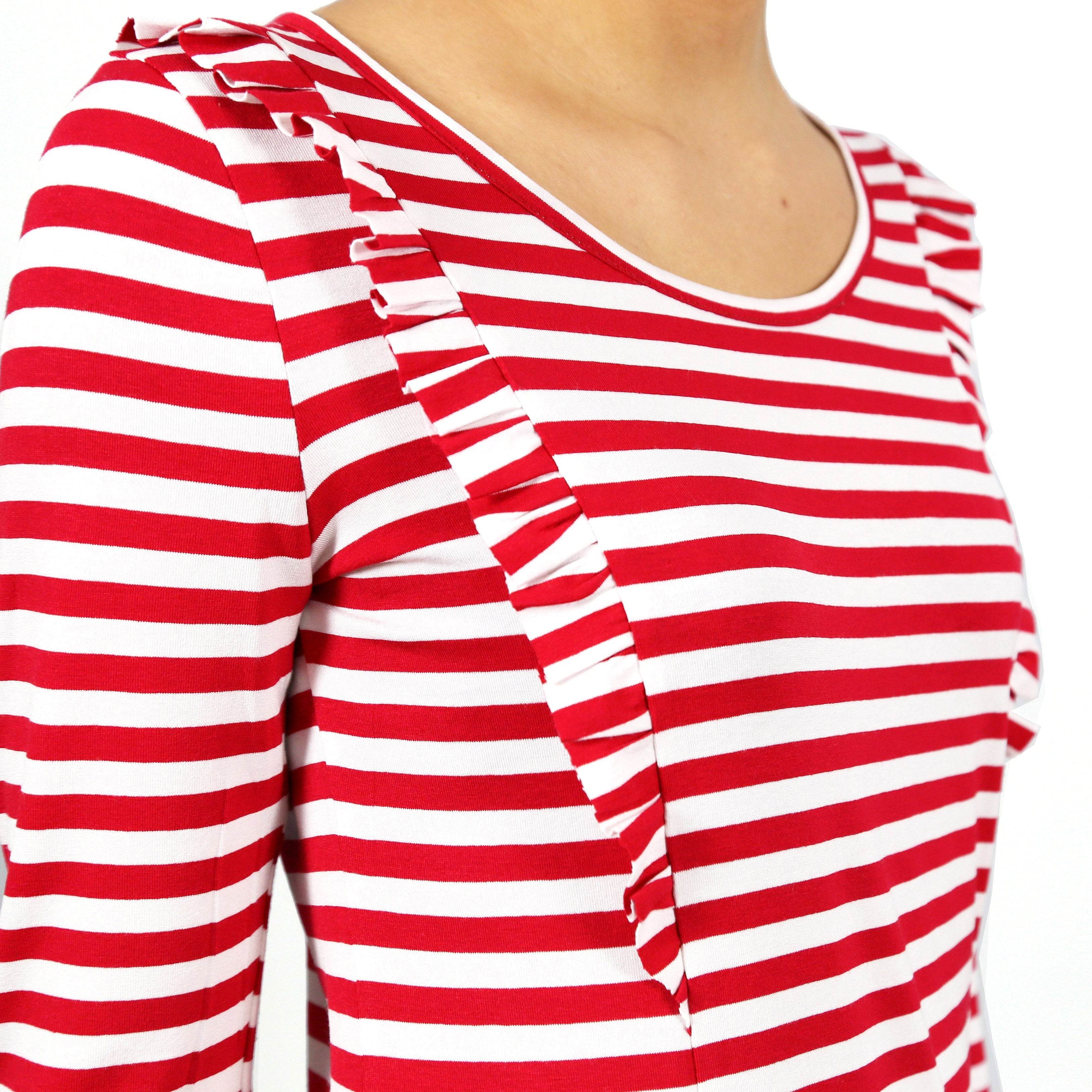 Rüschenshirt FRAU SARA | Schnittmuster Gr. XS – XXL - Sewando