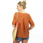 Kurzarmbluse FRAU YOKO | Schnittmuster Gr. XS-XXL : - Sewando