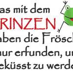 Stickdatei - Das mit dem Prinzen haben die Frösche nur erfunden... - Sewando
