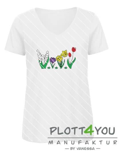 Blumenwiese | SVG, DXF, PNG Plotterdatei, Laserdatei - Sewando