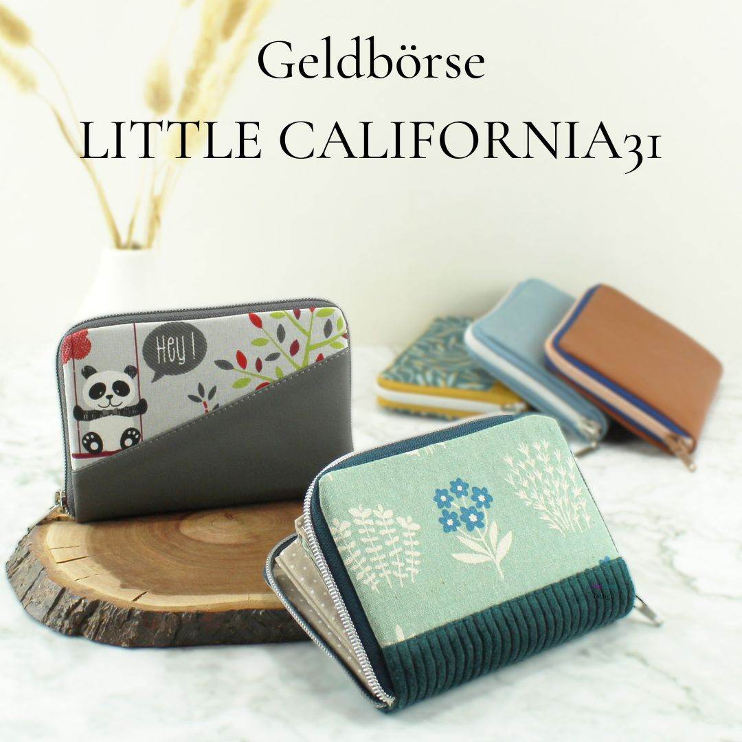 eBook Geldbörse LITTLE CALIFORNIA31 Nähanleitung Schnittmuster - Sewando