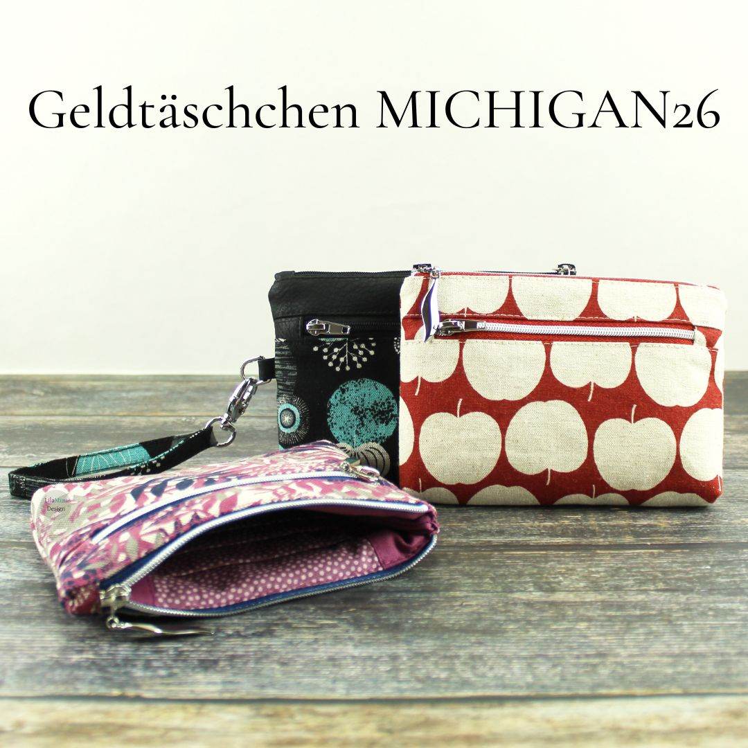eBook Geldtäschchen MICHIGAN26 Nähanleitung Schnittmuster - Sewando