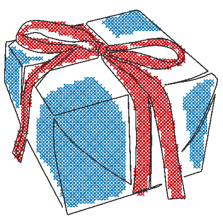 Stickdatei - Bestecktaschen - Weihnachten (12 Single Line Motive) - Sewando