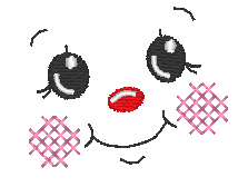 Stickdatei - 6 Kekse / Lebkuchen mit Gesicht (ITH und Doodle) - Sewando