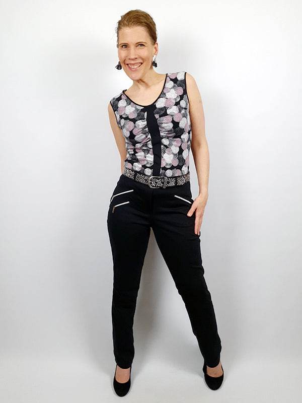 Schnittmuster Gianna - Stretchhose mit Reißverschlusstaschen Gr. 34-54 - Sewando