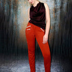 Schnittmuster Gianna - Stretchhose mit Reißverschlusstaschen Gr. 34-54 - Sewando