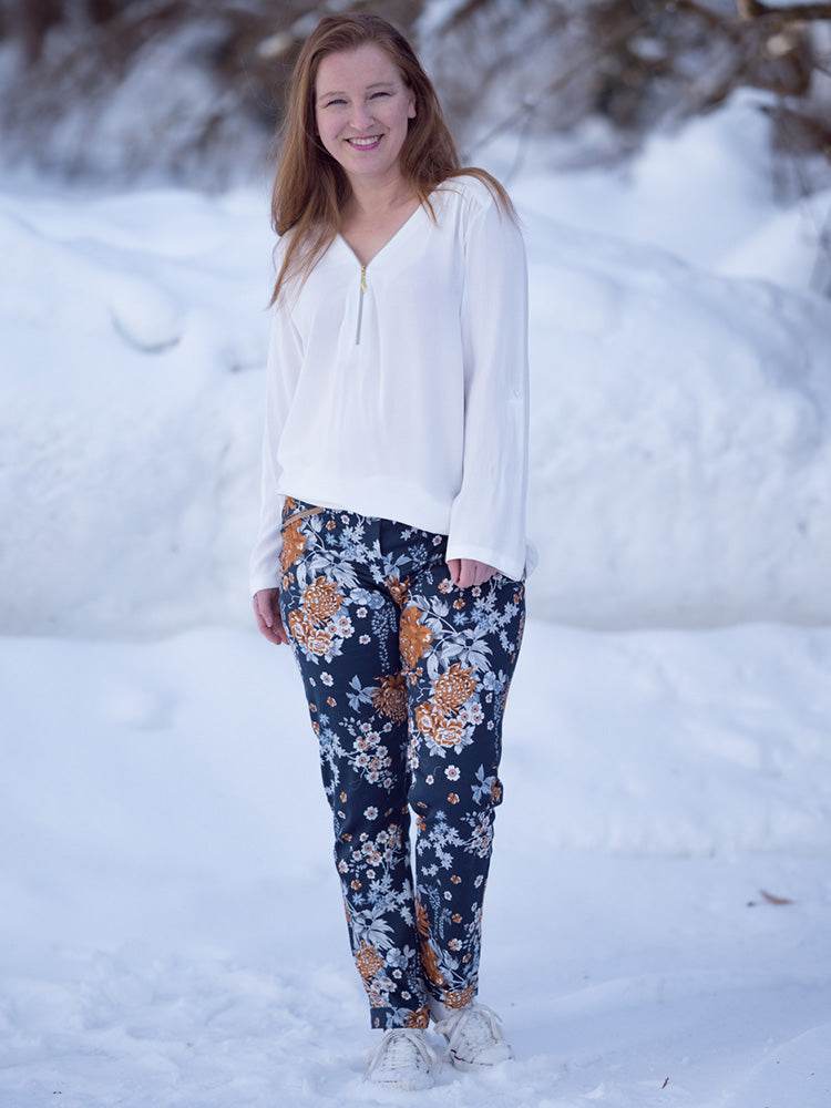 Schnittmuster Gianna - Stretchhose mit Reißverschlusstaschen Gr. 34-54 - Sewando