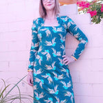 Schnittmuster Ginette - Shirt oder Kleid mit Trapezausschnitt und Raffung Gr. 34-54 - Sewando