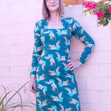 Schnittmuster Ginette - Shirt oder Kleid mit Trapezausschnitt und Raffung Gr. 34-54 - Sewando