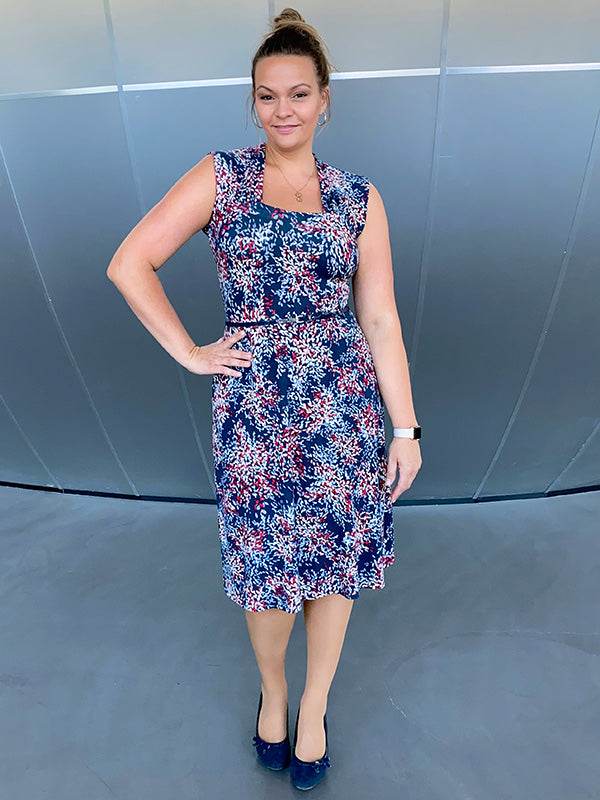 Schnittmuster Ginette - Shirt oder Kleid mit Trapezausschnitt und Raffung Gr. 34-54 - Sewando