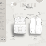 VENDLA.wendeweste | Damen | 32-52 | Schnitt : - Sewando