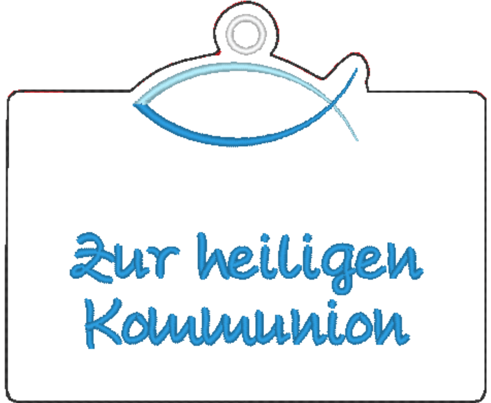 Stickdatei - Geldgeschenk / Gutschein-Etui Fisch ICHTHYS - Sewando