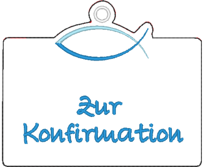 Stickdatei - Geldgeschenk / Gutschein-Etui Fisch ICHTHYS - Sewando
