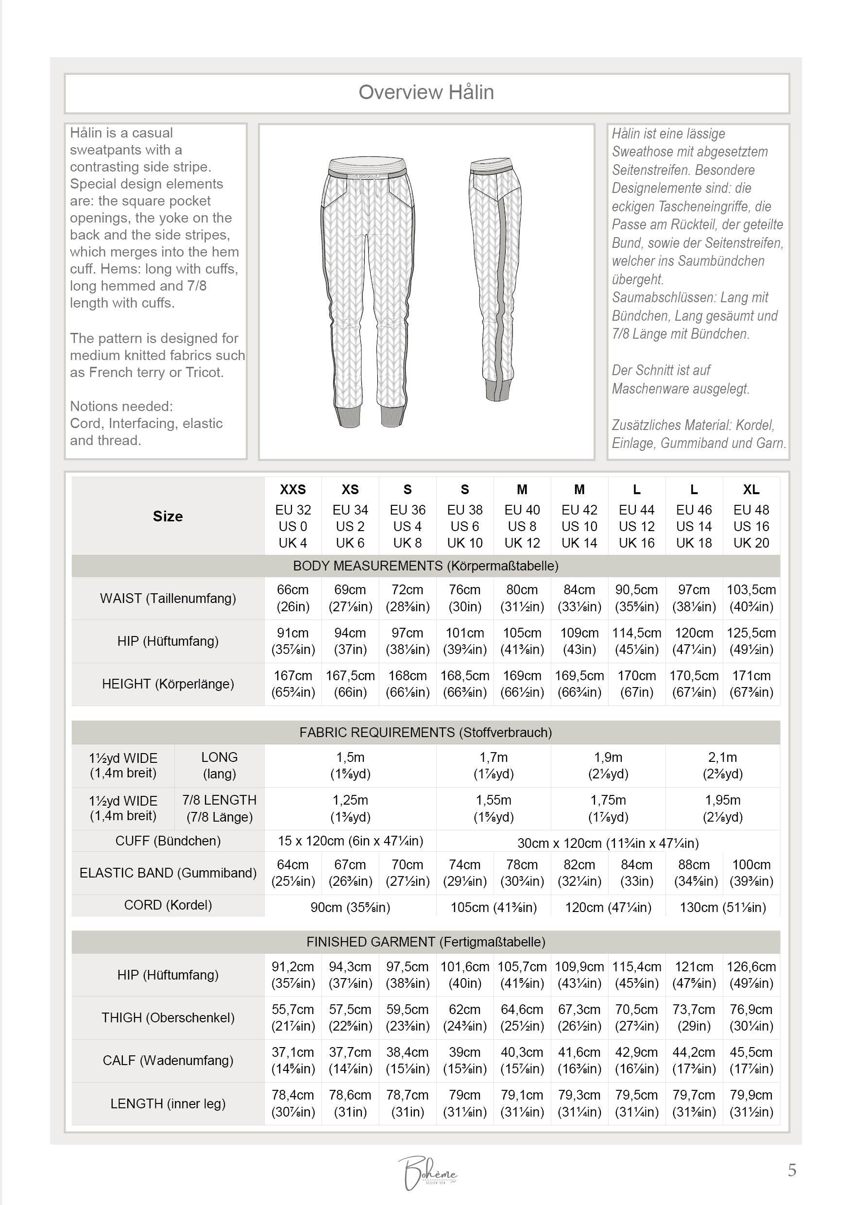 HÅLIN.jogger | Damen | 32-48 | Schnitt : - Sewando