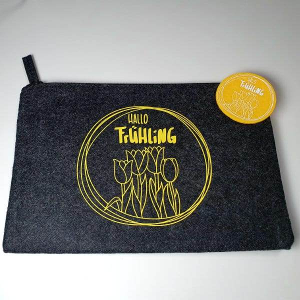 Hallo Frühling | SVG, DXF & PNG Plotterdatei, Laserdatei - Sewando
