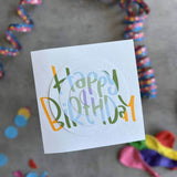 Happy Birthday Drehkarte | SVG, DXF & PNG Plotterdatei - Sewando