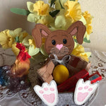 Stickdatei 4 Naschboxen Ostern (Henne, Ente, Schaf und Hase) - Sewando