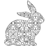 Stickdatei Tiere mit Füllmuster (8 Dateien) - Sewando