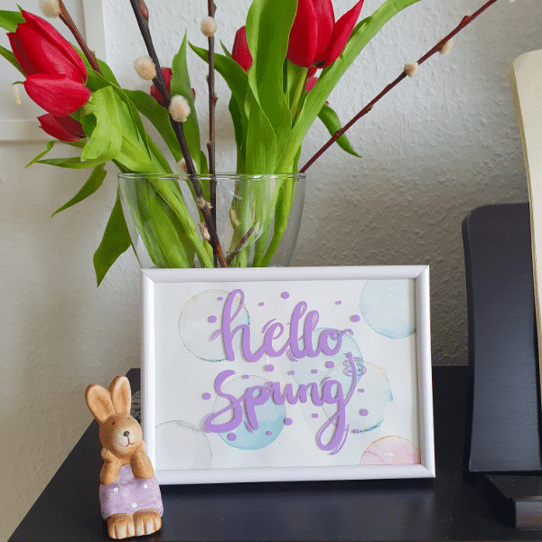 Hello Spring | SVG, DXF & PNG Plotterdatei, Laserdatei - Sewando